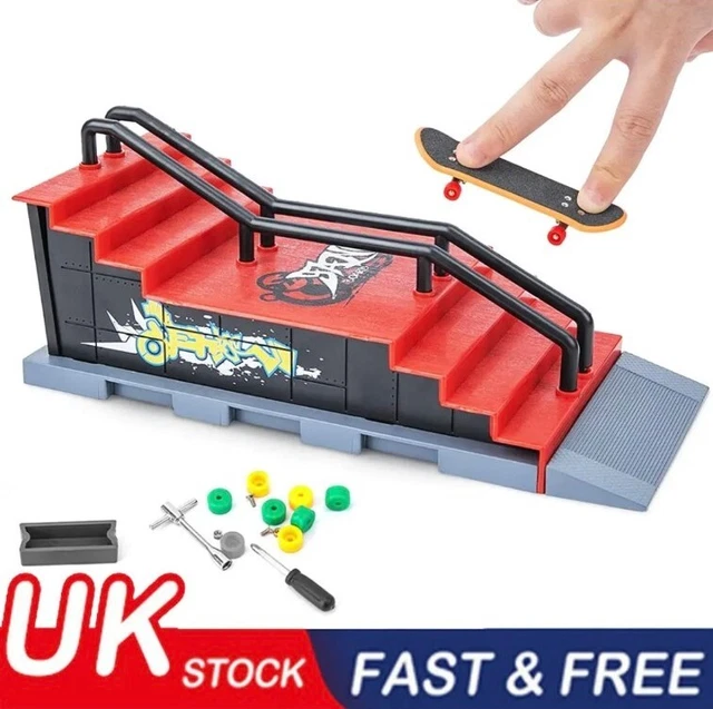 SKATE PARK RAMP Kit Tech Deck Mini Fingerboard Finger Board Park Gifts