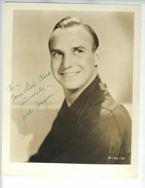 JACKIE COOGAN EARLY 1930's AUTOGRAPH CHILD ACTOR SIGNED UNCLE FESTER