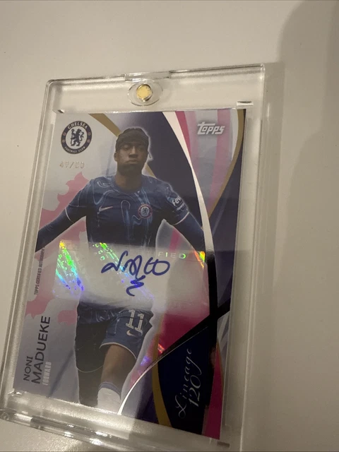 Carte Autographe Diego Costa Topps Chelsea - 120e Anniversaire - Édition Limitée 32/50