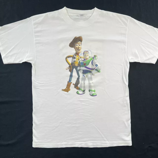 VINTAGE TOY STORY T-Shirt 1990s Movie Promo Disney Pixar Buzz Lightyear ...