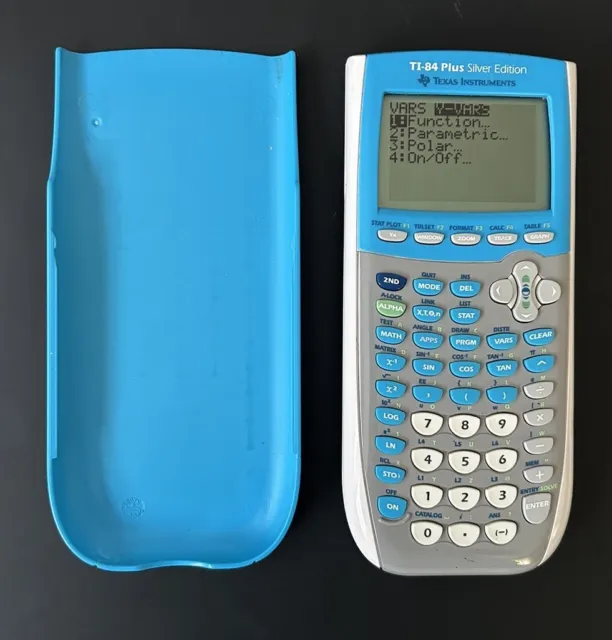 Texas Instruments TI-84 Plus Silver Edition Graphing Calculator Blue
