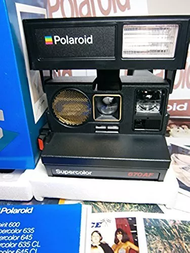 🎁80s🤩Fun Today N EWSonar technology Ahead of its time Polaroid Camera+Film🌃🎁