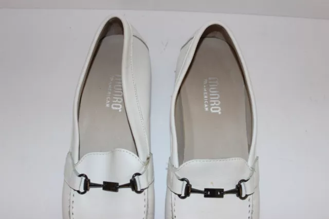 Munro American KIMI Loafers Women's 9.5M White Leather 3