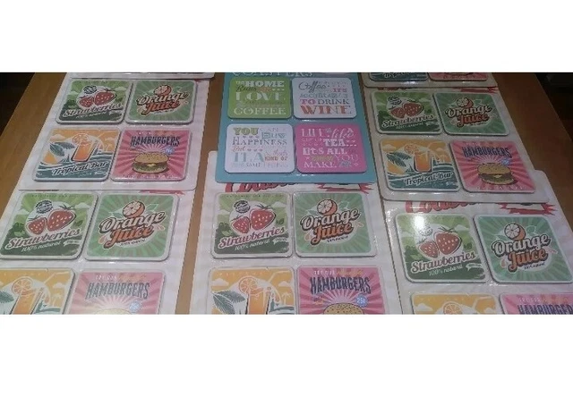Joblot Of Coasters 24 coasters (6 packs Of 4)