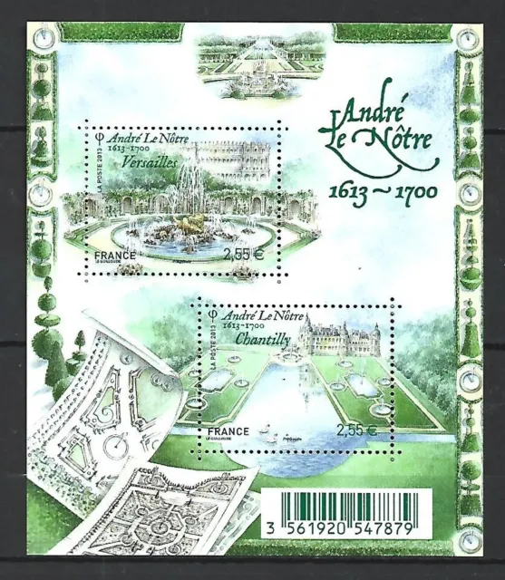 France-2013-Jardins de France- Feuillet Yvert n° F4751 Neuf**