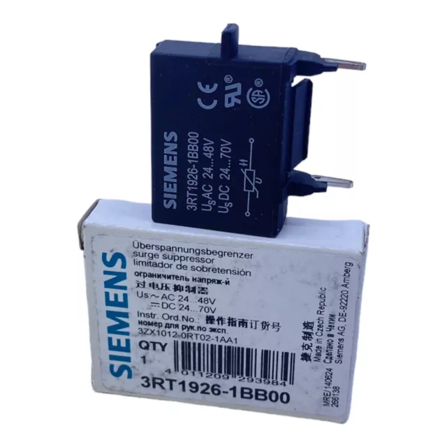Siemens 3RT1926-1BB00 Varistor Overvoltage Limiters 24 … 48V AC 24 70V Dc