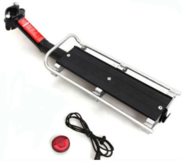 Porte-bagages Aluminium Noir – Siège Arrière Panier VTT – Charge Max 10kg – Neuf