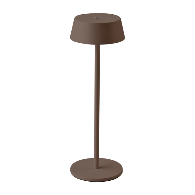 Lampada da tavolo led touch ricaricabile alluminio poldina bronzo V-TAC 3000k