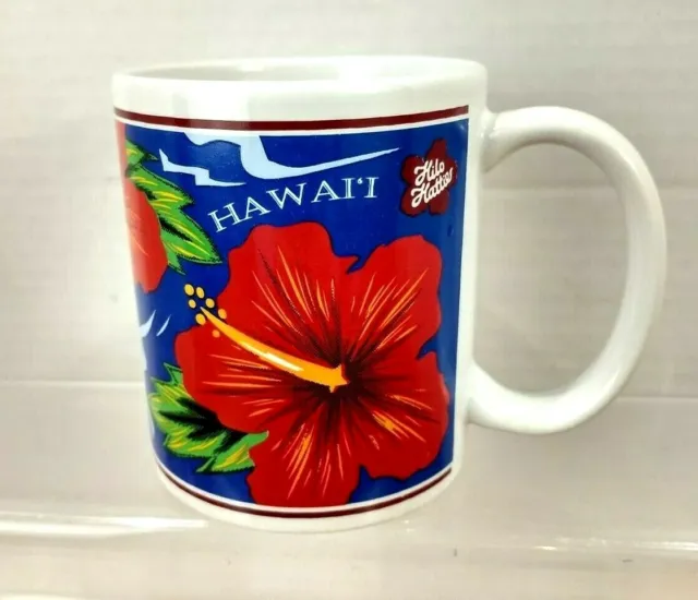 Hilo Hattie Hawaiian 1997 The Store of Hawaii Hibiscus 14 oz  Coffee Mug/Cup