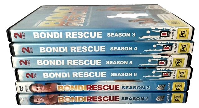 Dvd Australian Series Bondi Rescue Season 1 2 3 4 5 6 R4 Like New 58