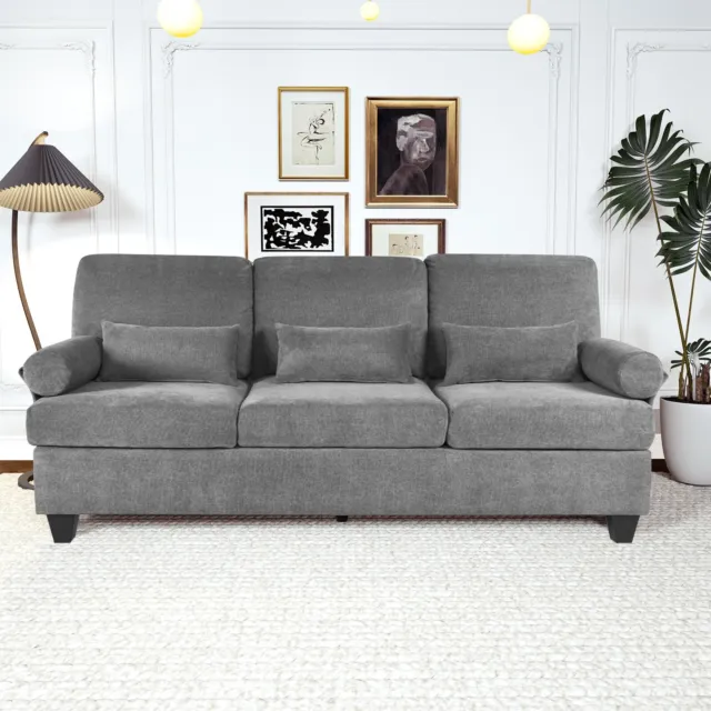 ZEOPHOL Modern Sofas Couches for Living Room 3 Seater Sofa Removable Sofa Cover