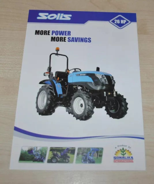 Solis 26 Tractor Brochure Prospekt India