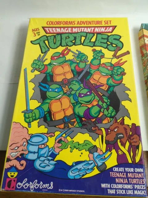 Vintage 1989 Teenage Mutant Ninja Turtles Color forms Set 725
