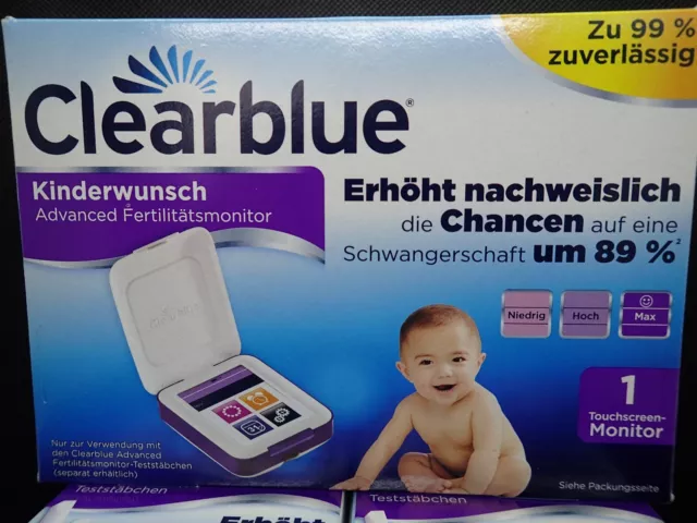 Clearblue Advanced Fertilitätsmonitor Inkl. 2 X 30 Teststreifen Kinderwunsch 3