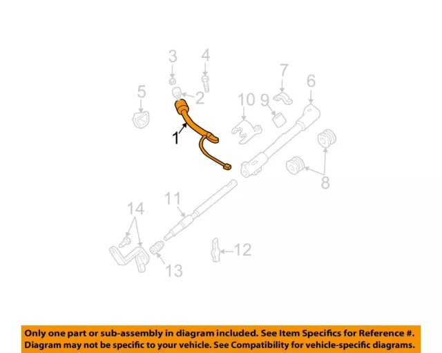 FORD OEM 99-04 F-350 Super Duty Steering Column-Gearshift Lever 5C3Z7210AAA