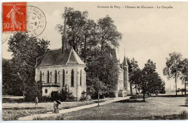 Chateau de GONCOURT Environs de VITRY LE FRANCOIS - Marne - CPA 51 - la chapelle