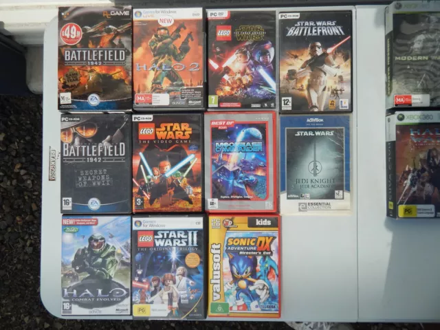 Windows PC games incl LEGO Star Wars, BF1942 & Star Wars Battlefront 2004