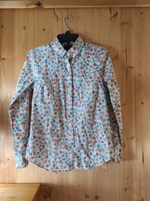 Liberty Art Fabrics for J.Crew Women's Shirt Floral Button Long Sleeve Size 4