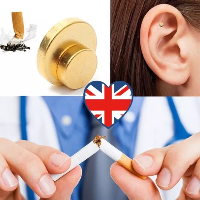 Quit Stop Smoking Anti Cigerrate Auricular Ear Magnetic Weight Loss Acupressure