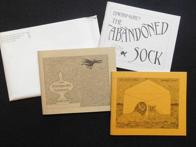 EDWARD GOREY 3 Books Fantod Press Pious Infant Inanimate Tragedy ...