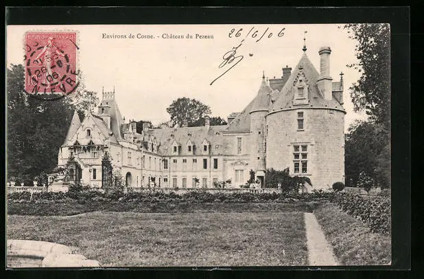 CPA Cosne, Chateau du Pezeau 1906