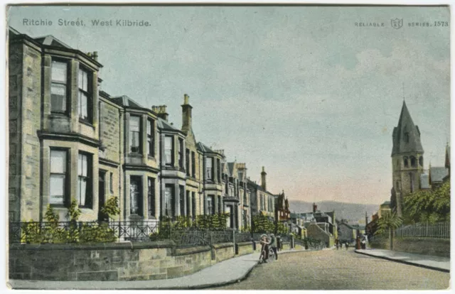 RITCHIE STREET, WEST KILBRIDE - Ayrshire Postcard