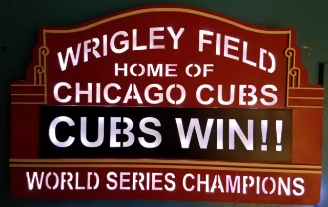 Cubs Stadium sign, Chicago stadium sign, Wrigley Field LED baseball Stadium, 2