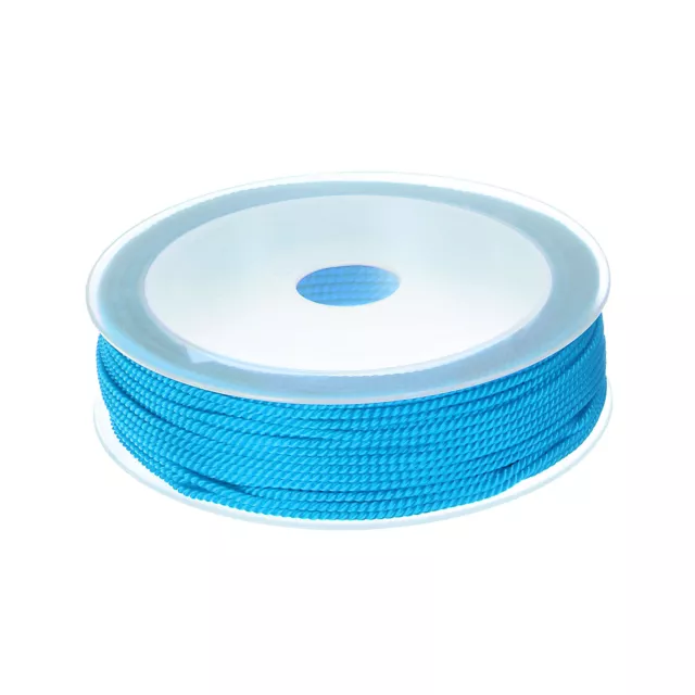 1.5mm Cordon Perlage Corde Chinois Nouage Tricot Corde Bracelet Lac Bleu, 65ft