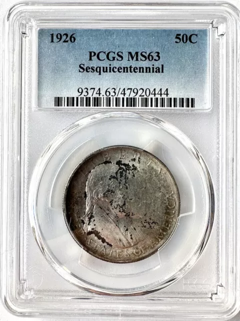 1926 Sesquicentennial Half Dollar MS63 PCGS Graded Coin MS 63 Commemorative 9374