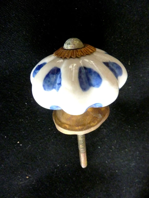 1 Bouton Porcelaine - anciens - Artisanal Poignées Porte Tiroir Placard Armoire