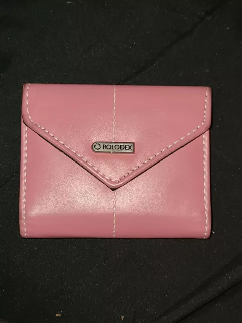 Pink Rolodex At Work Personal Card Case