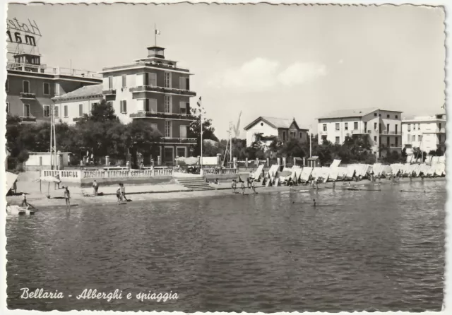 Bellaria - Rimini - Alberghi E Spiaggia - Viagg. 1960 -50418-