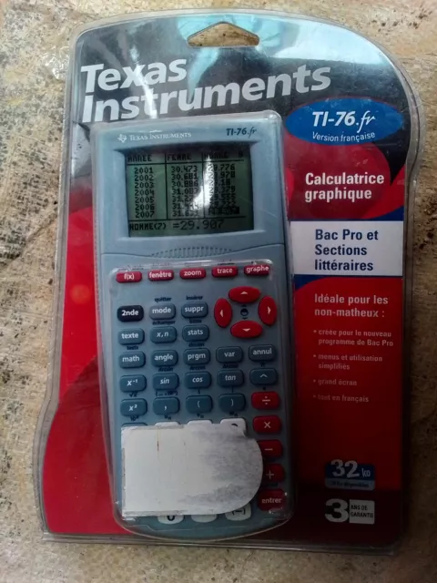 calculatrice neuve texas instruments TI 76 fr