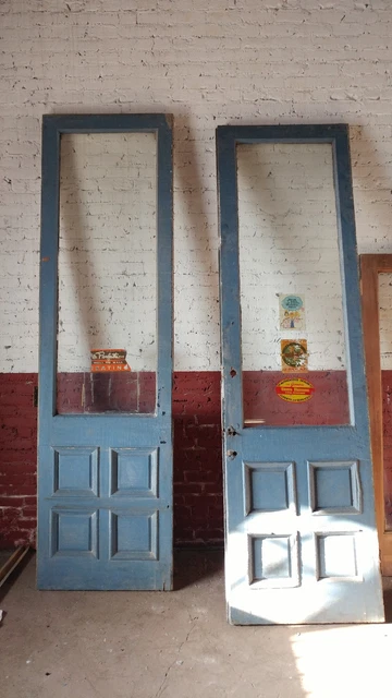 Antique Commercial Doors, Blue