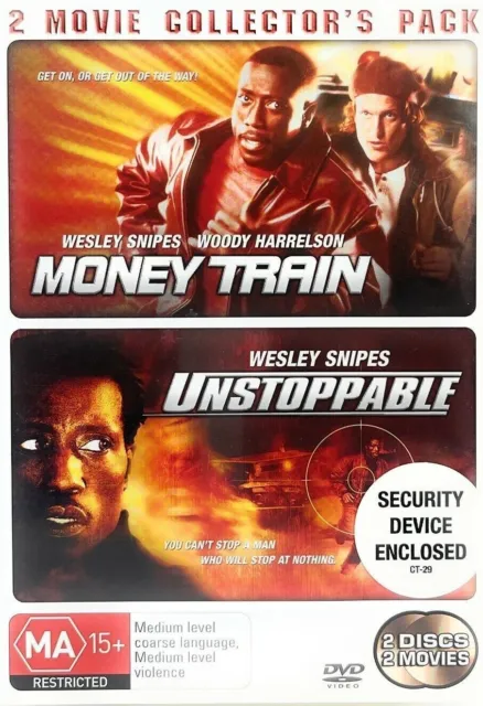 Money Train  / Unstoppable DVD (Region 4, 1995) VGC, Free Post