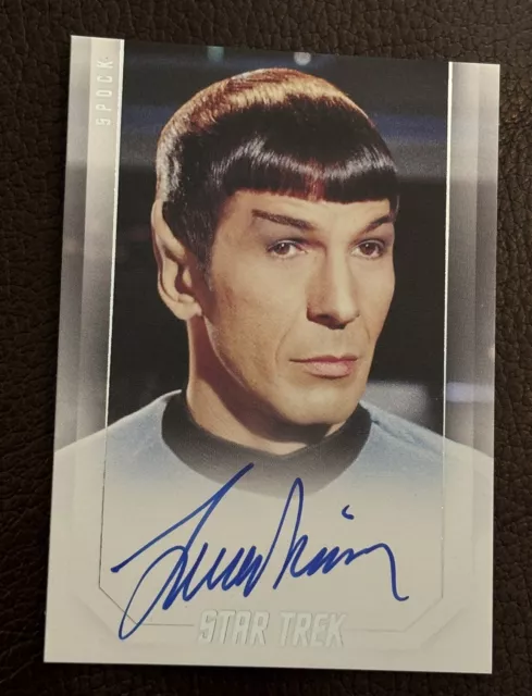 Rittenhouse Star Trek Inflexions Leonard Nimoy Autograph Bridge Crew Auto NM