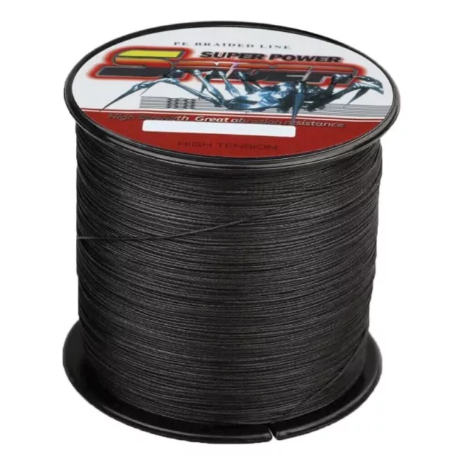 Spider Noir 100M 300M 500M 1000M 2000M PE Dynema Tresses Pêche Ligne 6LB-300LB