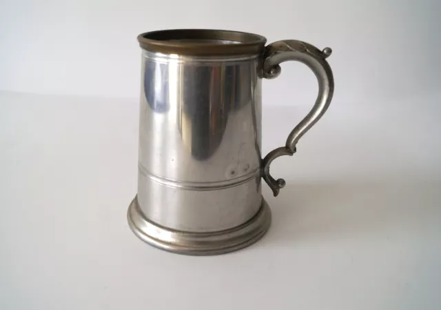 Sheffield Pewter Mug Vintage England Collectable 1970-1980 Decorated Handle