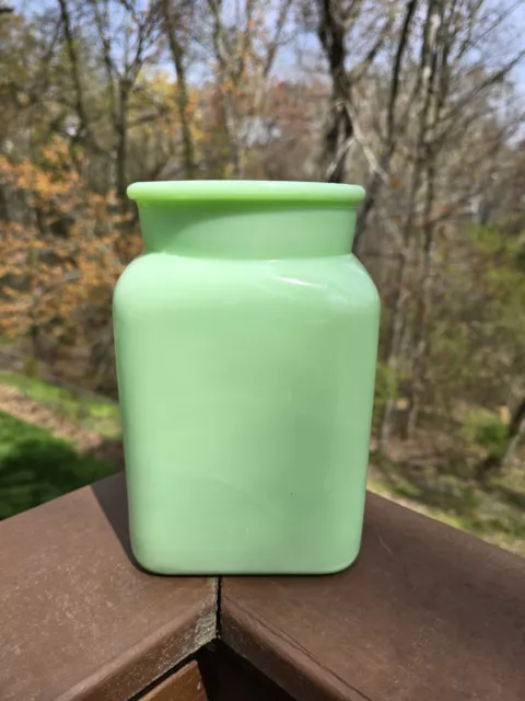 Vintage Jadeite Green Canister