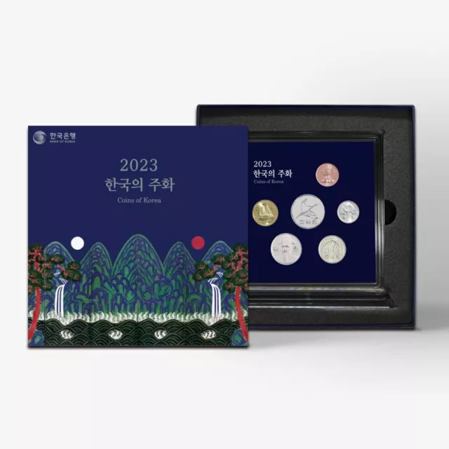 KOREA 2023 Coin Mint Set (1/5/10/50/100/500 won) BU UNC MS W/Box