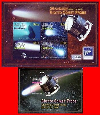 Ghana 2007 Spazio Giotto Comet Probe M/S Sc# 2570 MNH Astronomia 