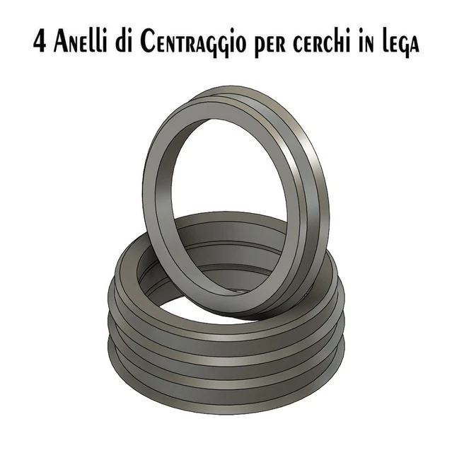 Anelli Di Centraggio 63,4→57,1 Mm – Per VW Audi Su Nissan - Foto 10