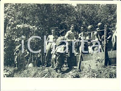 1935 AFRICA ORIENTALE Ora del rancio per studenti soldati volontari *Fotografia
