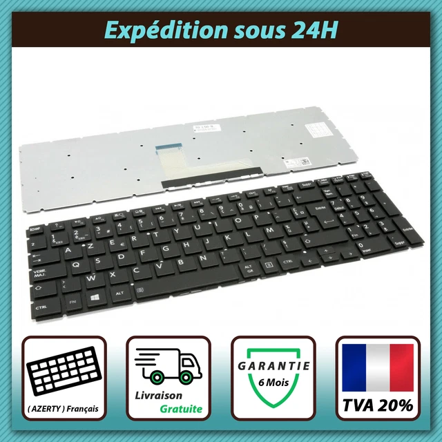 Clavier AZERTY Français Original Toshiba - Pour Satellite L50-C-21V, L50-C-299, Etc. - Neuf