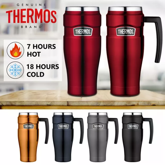 Thermos Stainless King Travel Coffee Mug Hot Cold Insulated Vacuum Flask 470ml