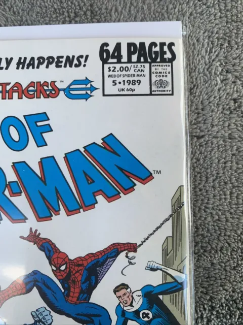 Marvel Annual Atlantis Attacks Web of Spider-Man No.5. 1989 3