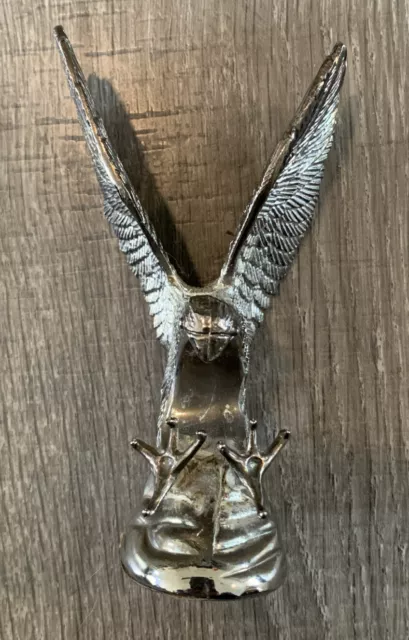 Vintage Hampshire Genuine Solid Metal Silver Plated Eagle Sculpture