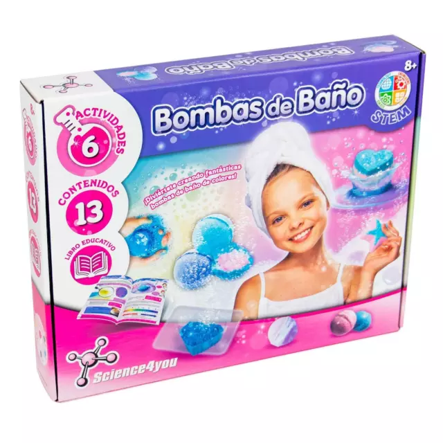 Bombas de Baño para Niños 6 7 8 9 10 11 12+ Años - Crea tus bombas de baño - Jug