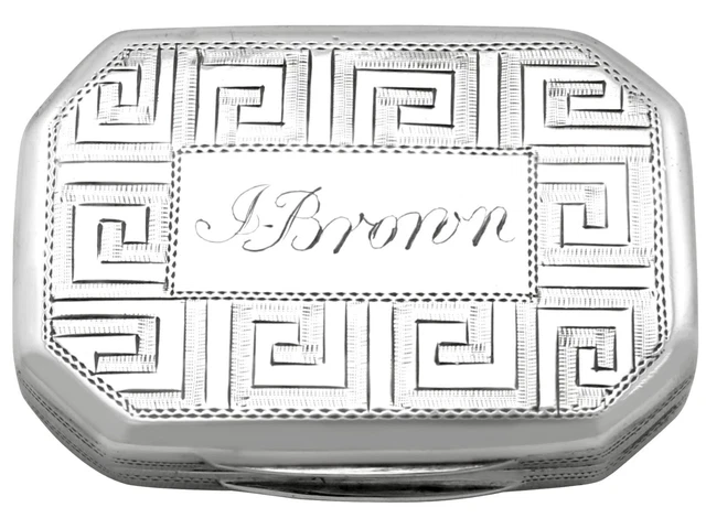 Antique Sterling Silver Vinaigrette by Samuel Pemberton