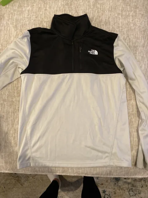 The North Face Men's TKA Glacier Quarter Zip Fleece Pullover, Black Size Medium